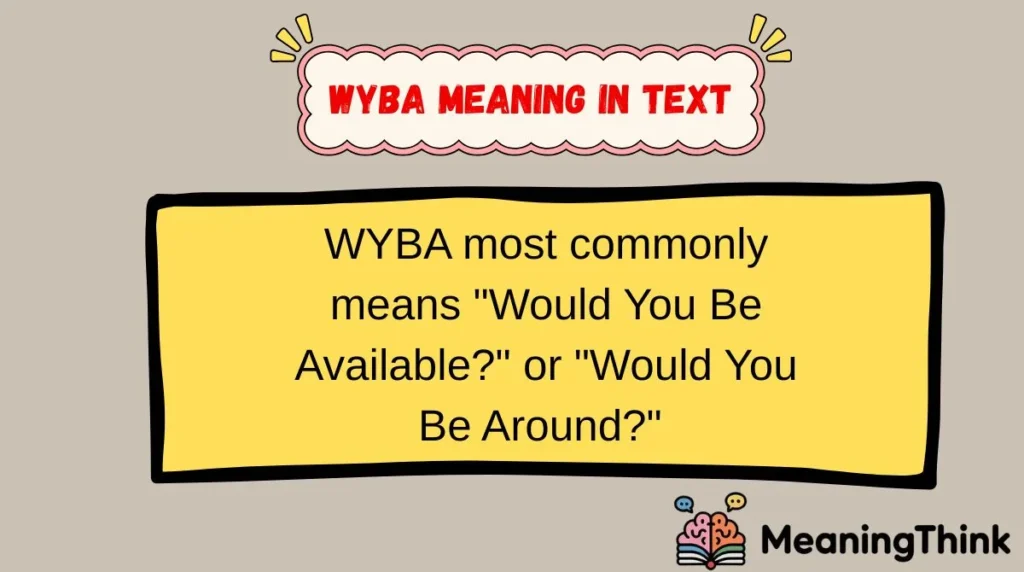 Wyba Meaning in Text