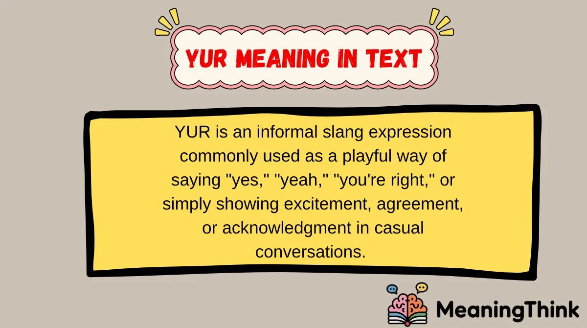YUR Meaning in Text